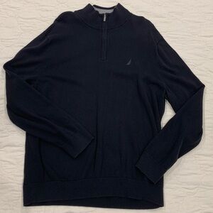 Nautica Men’s Black Sweater Size XL – Classic Pullover